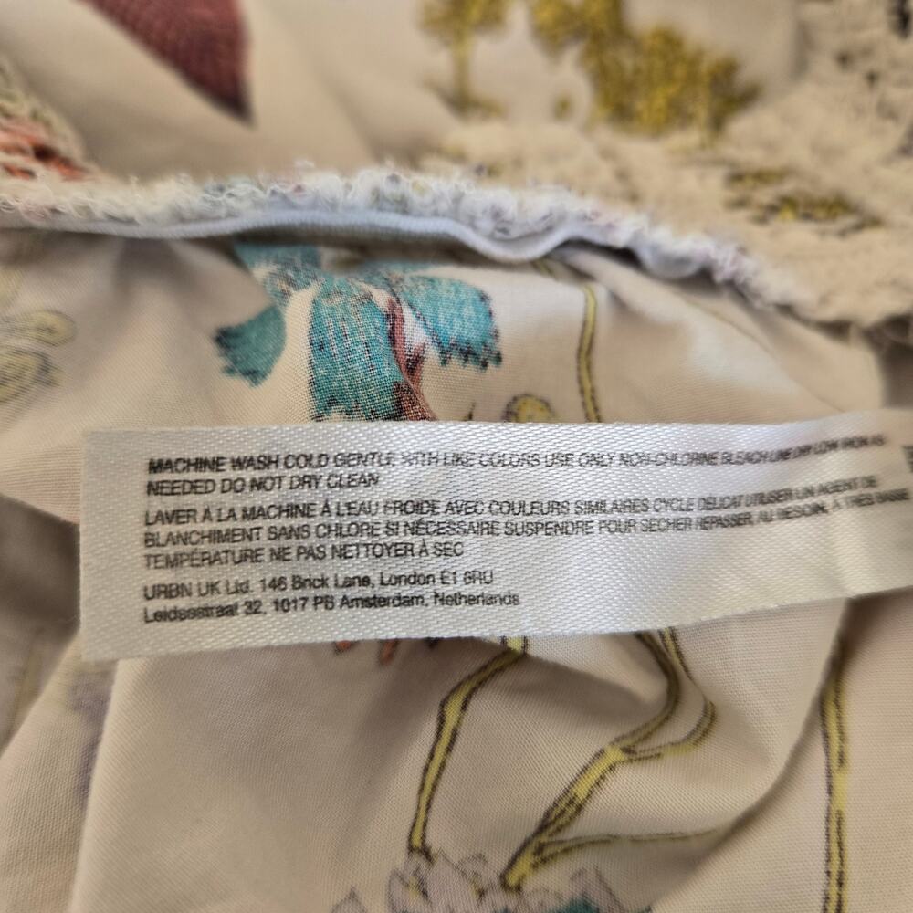 Anthropologie Dolphin Boxer Shorts Botanical Floral Elastic Waist Women Medium - Picture 12 of 12